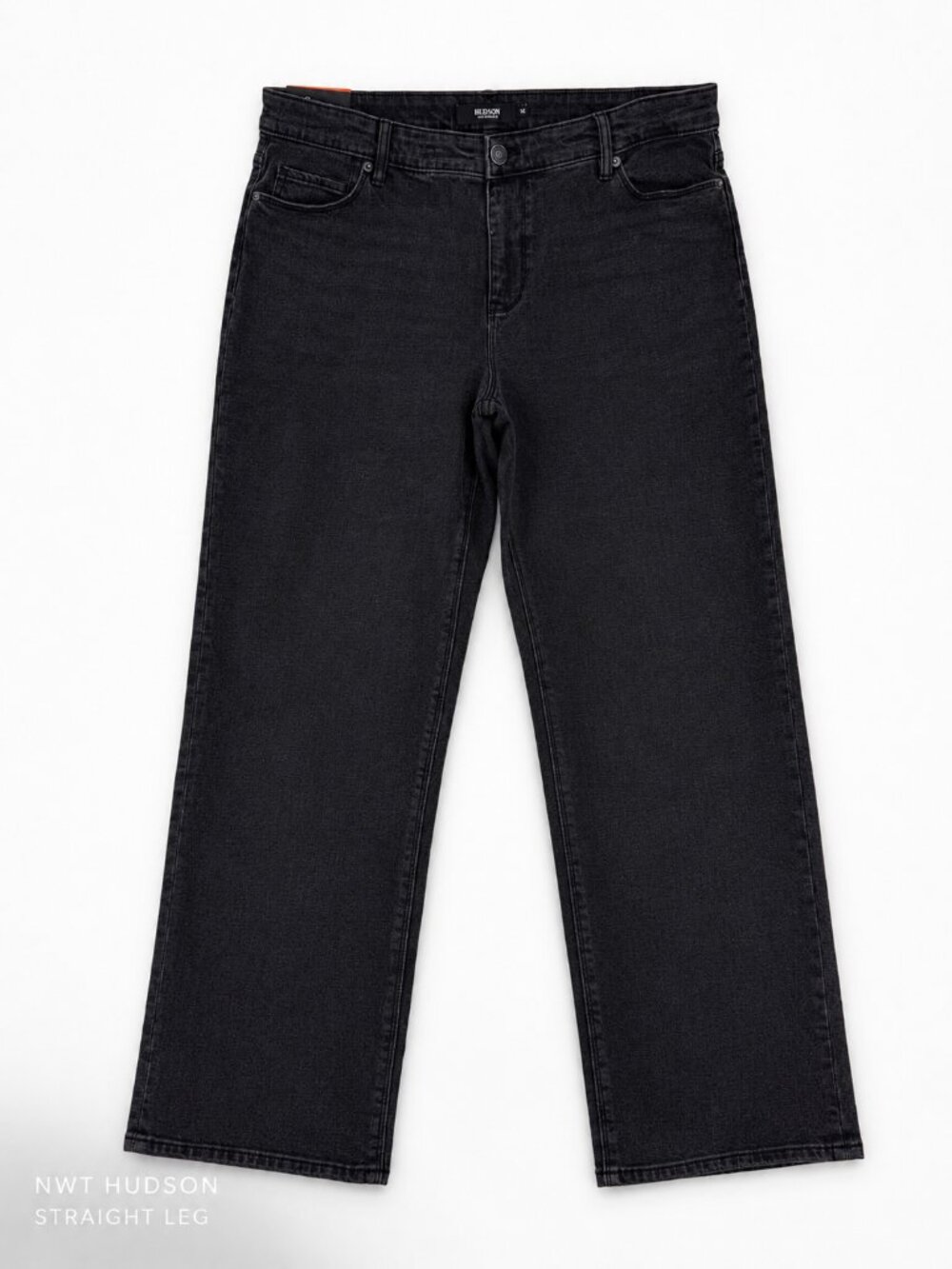 Hudson Black Straight Leg Jeans 🖤 Stretch Denim NWT Multiple Sizes